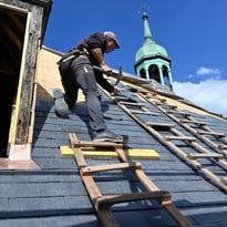 Visite du chantier de l'hôtel de ville