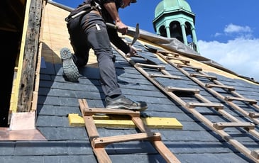 Visite du chantier de l'hôtel de ville