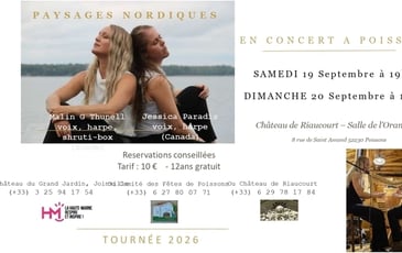 Concert à l'Orangerie du Château de Riaucourt à Poissons