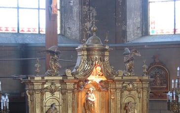 Visite de la chapelle de l'hôpital