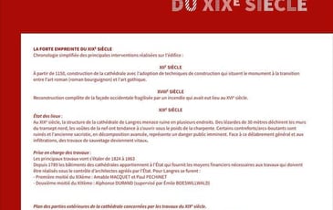 Les travaux de restauration de la cathédrale au XIXe siècle