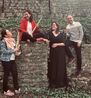 Concert dans le cloître de l'ancien couvent des Capucins (ancienne école Michelet)